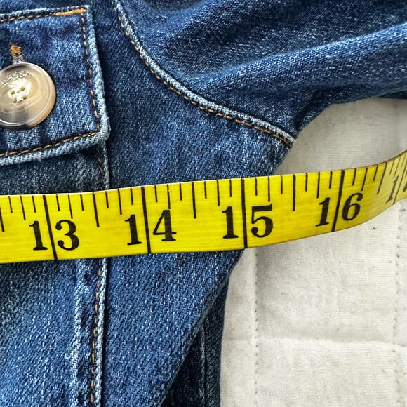 BASH Womens Jumpsuit Denim Dark Wash Belted Bohemian Casual Straight Leg 34 US 2 - Picture 9 of 14